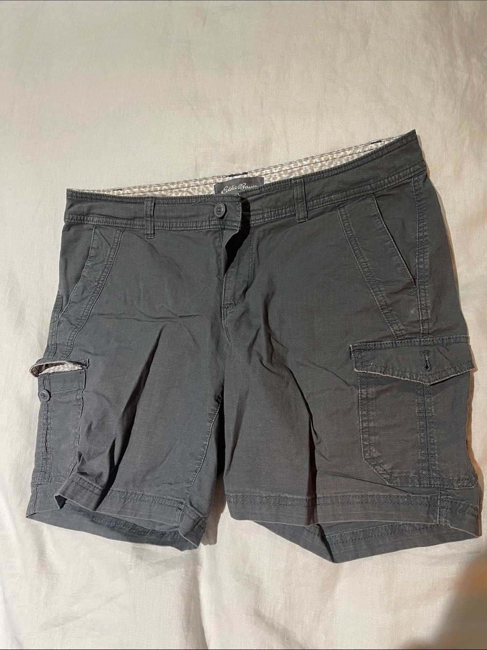 Eddie Bauer Charcoal Black Women's Cargo Shorts